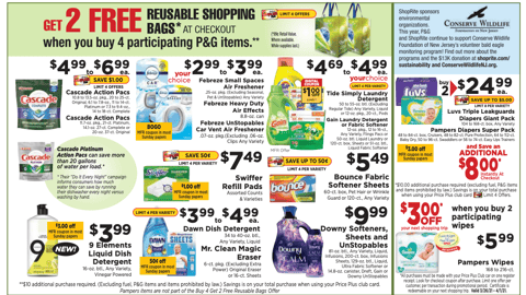 ShopRite P&G 'Reusable Shopping Bag' Feature 